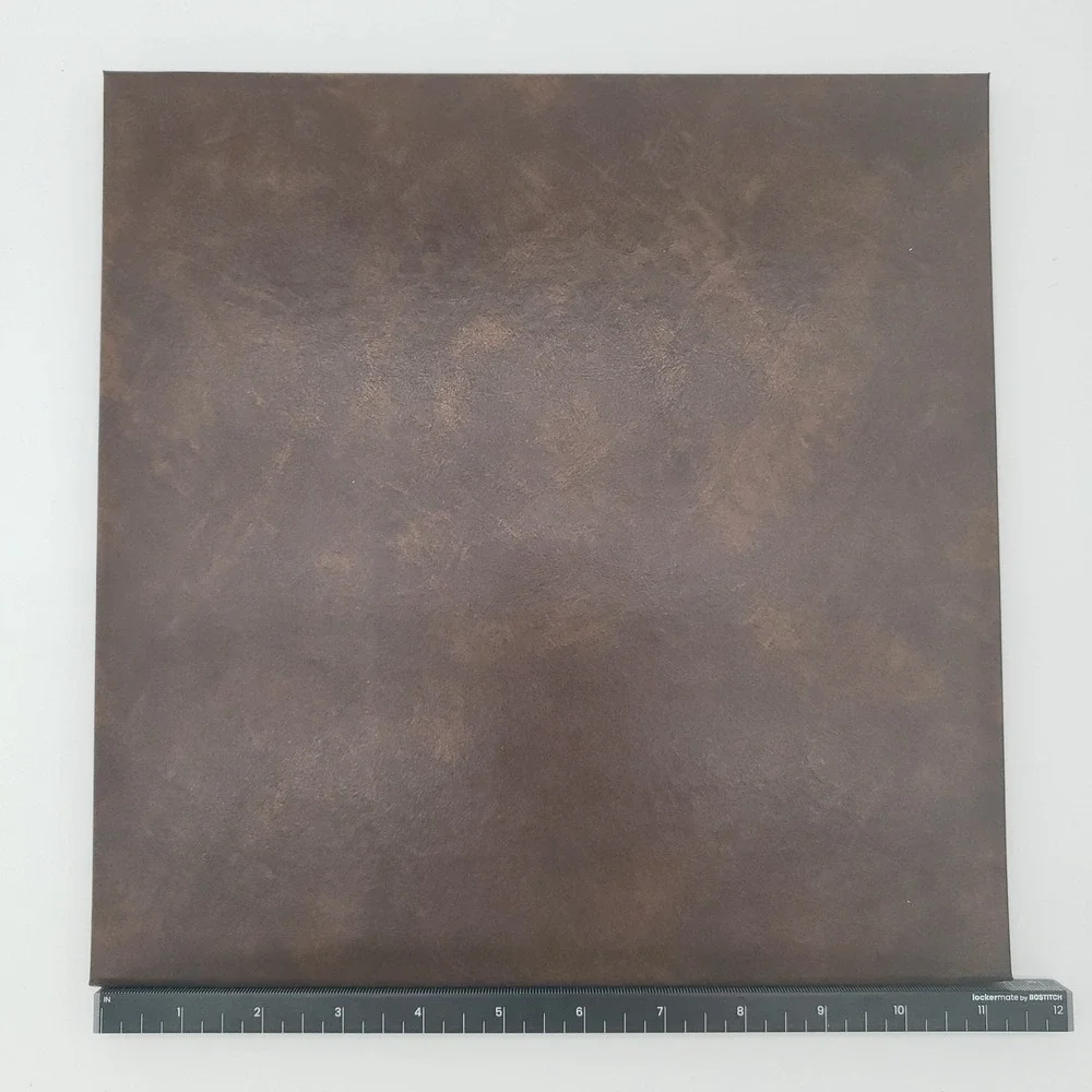 Professional Brown Faux Leather Dual Certificate Holder Gold Foil Award Folder